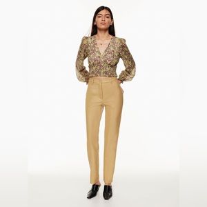 aritzia Wilfred vegan leather Melinda pants size 8